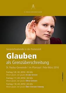 s_paulus-2016-gemeindeseminar-poster | Kath. Pfarrei Selige Märtyrer vom Münchner Platz - Aktuelles - Woran glaubt, wer glaubt?